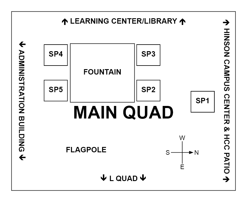 Main Quad Vendor Location Map
