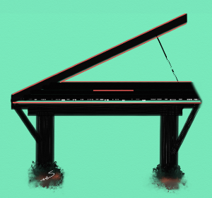 Piano keyboard illustration