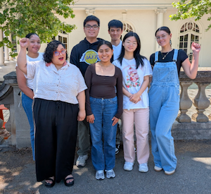 HEFAS students raising fists
