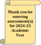 Thank you for entering assessment(s)